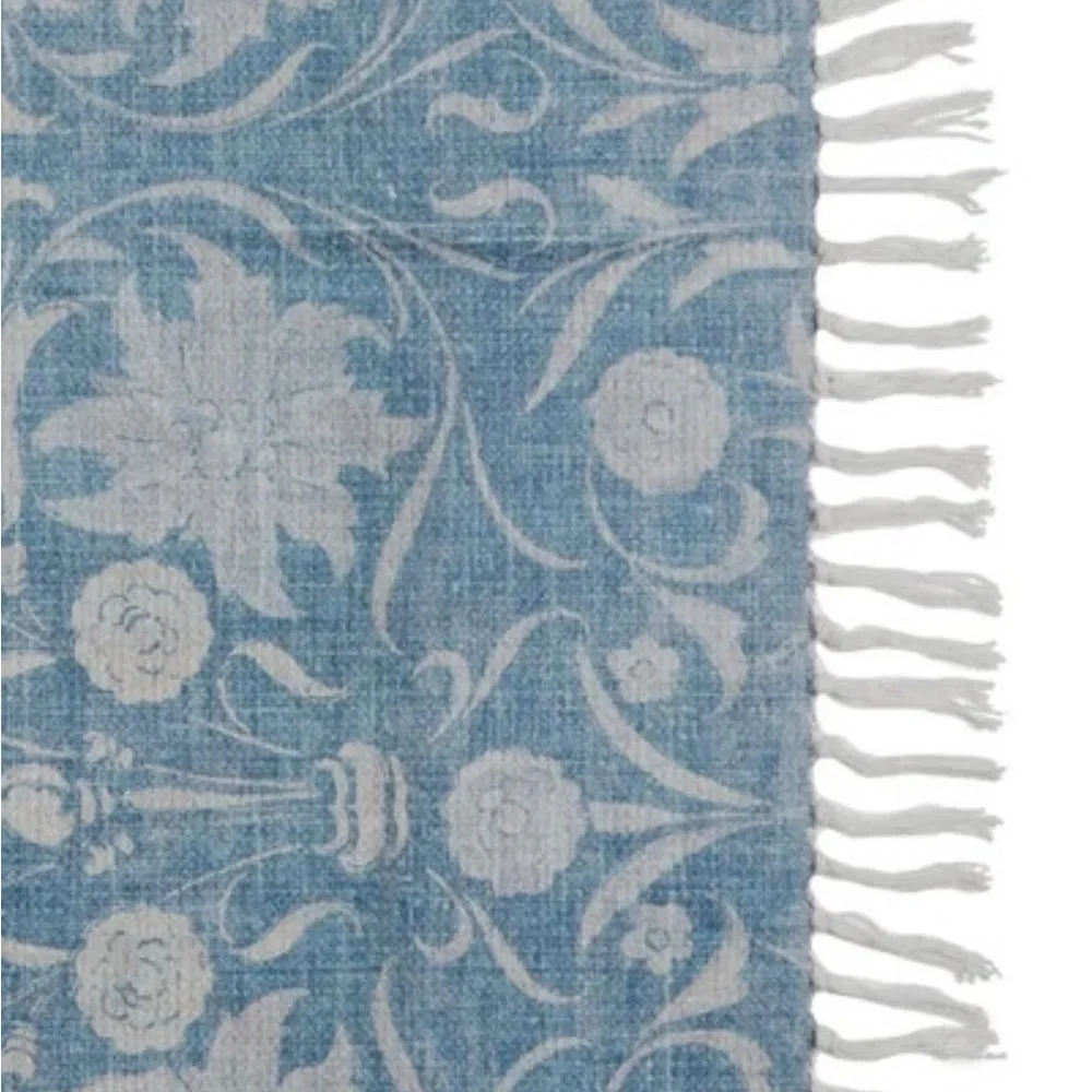 Patina Vie Floral Blue Accent Rug